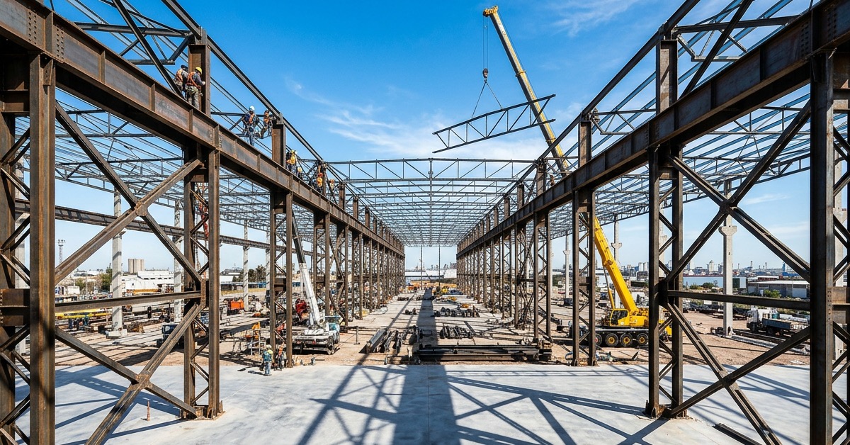 Ingeniería estructural y planta fabril Dexion Liverpool